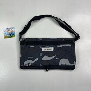 OG BAPE Camo Flat Crossbody Bag Y2K